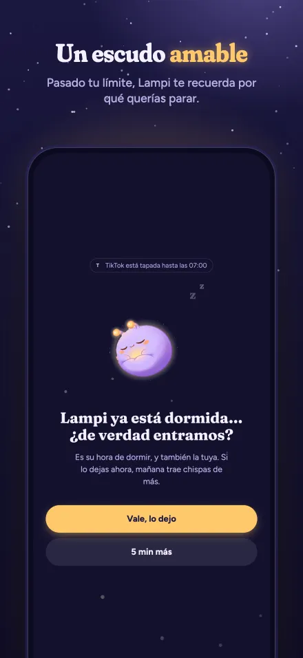 Un escudo amable: Lampi dormida pregunta si de verdad entramos en TikTok